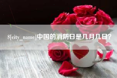 梧州中国的消防日是几月几日？