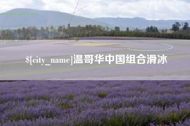 梧州温哥华中国组合滑冰