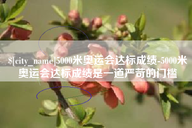 梧州5000米奥运会达标成绩-5000米奥运会达标成绩是一道严苛的门槛