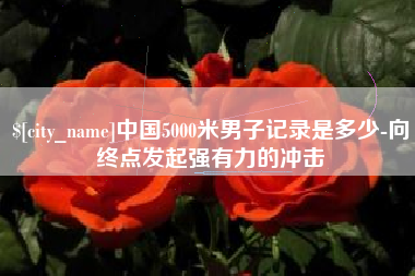 梧州中国5000米男子记录是多少-向终点发起强有力的冲击