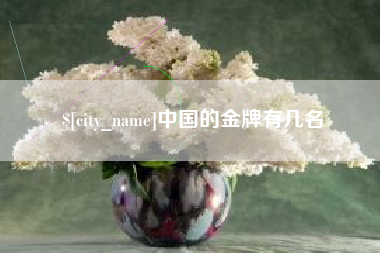 梧州中国的金牌有几名
