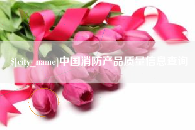 梧州中国消防产品质量信息查询