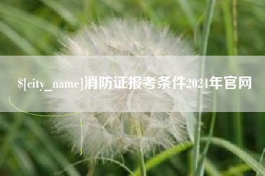 梧州消防证报考条件2024年官网