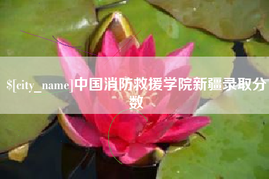 梧州中国消防救援学院新疆录取分数