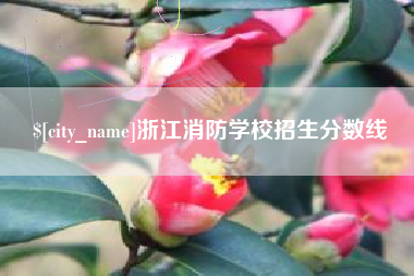 梧州浙江消防学校招生分数线
