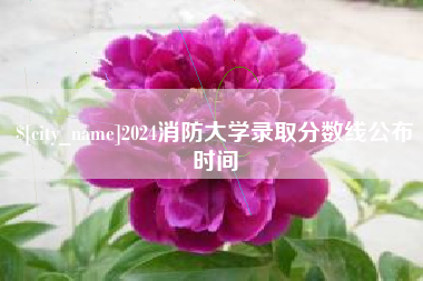 梧州2024消防大学录取分数线公布时间
