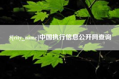 梧州中国执行信息公开网查询