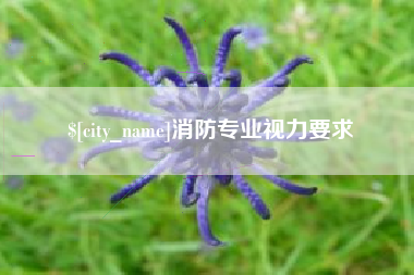 梧州消防专业视力要求
