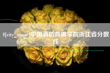 梧州中国消防救援学院浙江省分数线