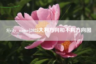 梧州2025大利方向和不利方向图