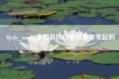 梧州全国消防日是从哪年发起的