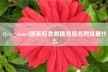 梧州国家应急救援员报名网址是什么