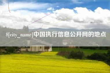 梧州中国执行信息公开网的地点