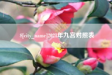 梧州2021年九宫对照表