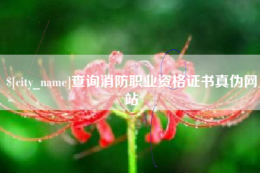 梧州查询消防职业资格证书真伪网站