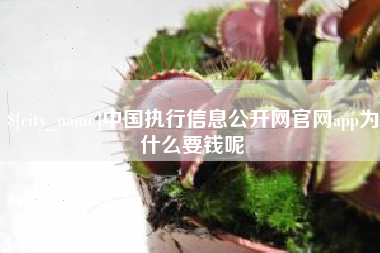梧州中国执行信息公开网官网app为什么要钱呢