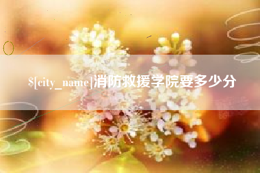 梧州消防救援学院要多少分